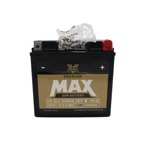 Twin Power GYZ-16HL Premium MAX Battery Replaces H-D 65958-04 Made in USA 240 CCA