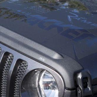 AVS 2018+ Jeep Wrangler (JL) 2dr/4dr Aeroskin II Textured Low Profile Hood Shield - Black