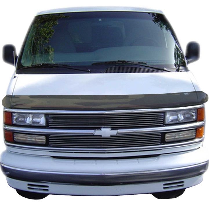 AVS 96-02 Chevy Express 1500 High Profile Bugflector II Hood Shield - Smoke