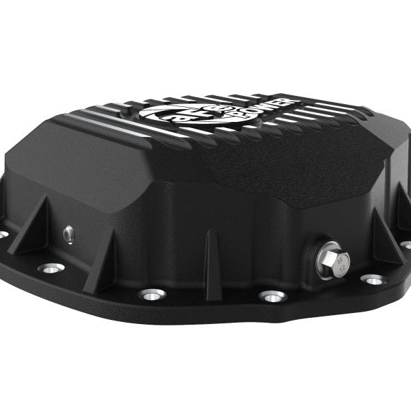 aFe 19-23 Dodge Ram 2500/3500 Pro Series Rear Differential Cover - Black w/ Machined Fins-Diff Covers-aFe-AFE46-71151B-SMINKpower Performance Parts