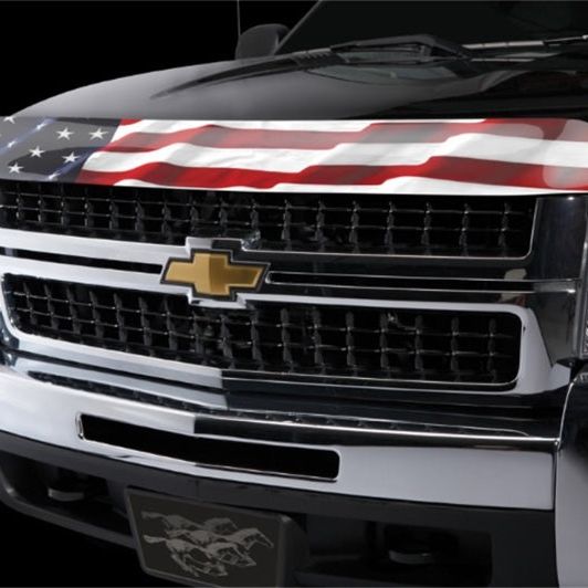 Stampede 2007-2010 Chevy Silverado 2500 HD Vigilante Premium Hood Protector - Flag