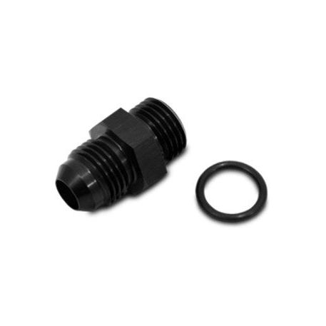 Vibrant -3 Male AN x -6 Male ORB Flare Straight Adapter w/O-Ring