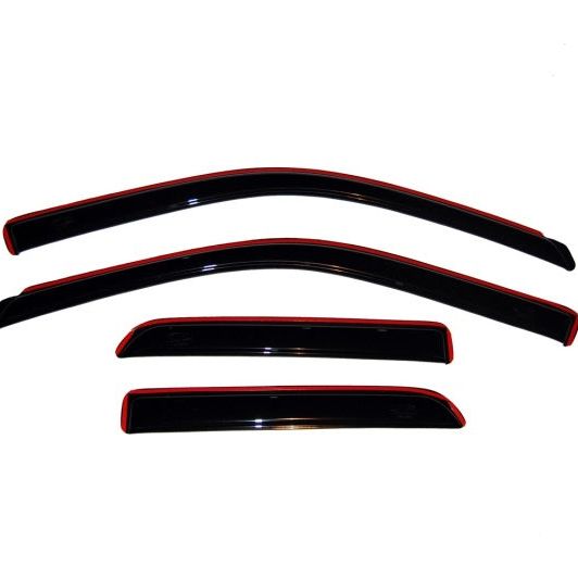 AVS 09-18 Dodge RAM 1500 Quad Cab Ventvisor In-Channel Front & Rear Window Deflectors 4pc - Smoke