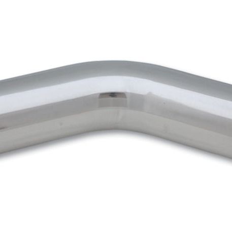 Vibrant 3in O.D. Universal Aluminum Tubing (45 degree bend) - Polished-Aluminum Tubing-Vibrant-VIB2175-SMINKpower Performance Parts