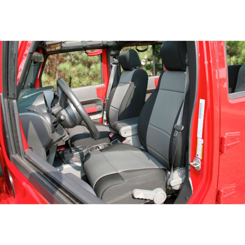 Rugged Ridge Neoprene Front Seat Covers 11-18 Jeep Wrangler JK-Seats-Rugged Ridge-RUG13215.09-SMINKpower Performance Parts