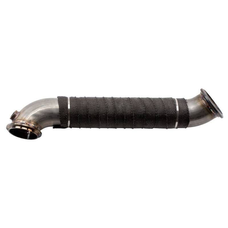 Wehrli 11-15 Chevrolet 6.6L LML Duramax 3in Stainless Down Pipe (V-Band Style)-Downpipes-Wehrli-WCFWCF100704-SMINKpower Performance Parts