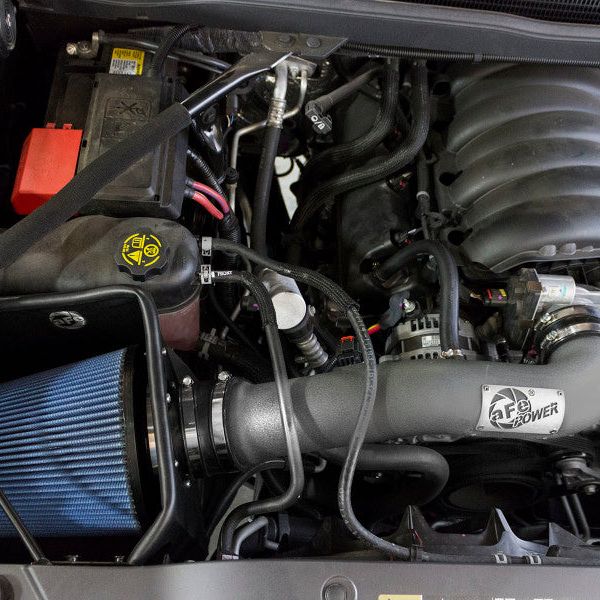 aFe Magnum FORCE Pro 5R Stage-2 Intake 14-17 GM Silverado/Sierra 1500 5.3L/6.2L w/ Electric Fan-Cold Air Intakes-aFe-AFE54-12332-GR-SMINKpower Performance Parts