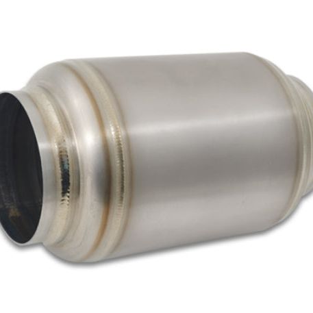 Vibrant Titanium Muffler w/Natural Tip 3in. Inlet / 3in. Outlet / 4.25in Dia