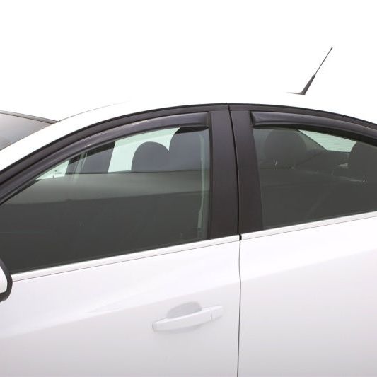 AVS 11-15 Chevy Cruze Ventvisor In-Channel Front & Rear Window Deflectors 4pc - Smoke