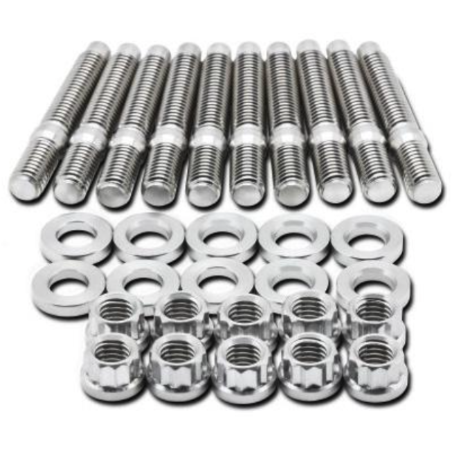 BLOX Racing SUS303 Stainless Steel Intake Manifold Stud Kit M8 x 1.25mm 55mm in Length - 9-piece-Hardware Kits - Other-BLOX Racing-BLOBXFL-00308-9-SMINKpower Performance Parts