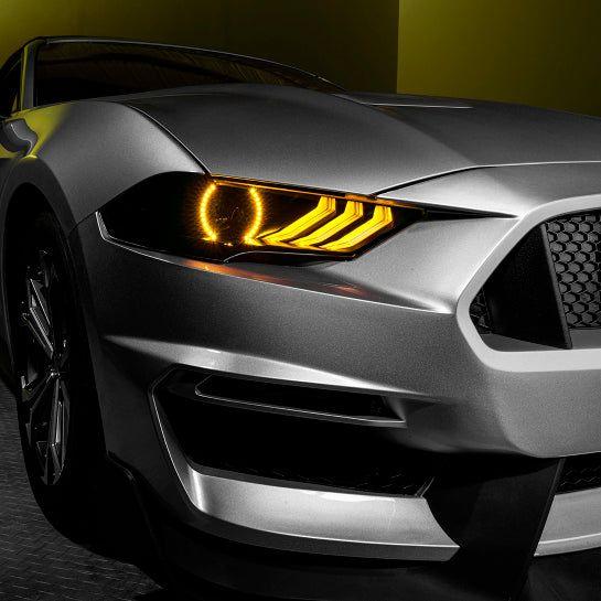 Oracle 18-21 Ford Mustang Dynamic DRL w/ Halo Kit & Sequential Turn Signal - ColorSHIFT SEE WARRANTY