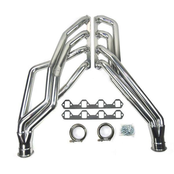 JBA 65-73 Ford Mustang 351W SBF 1-3/4in Primary Silver Ctd Long Tube Header