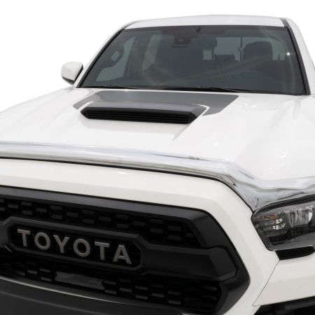 AVS 16-18 Toyota Tacoma High Profile Hood Shield - Chrome