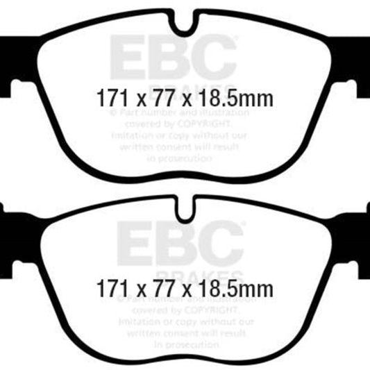 EBC 07-10 BMW X5 3.0 Ultimax2 Front Brake Pads