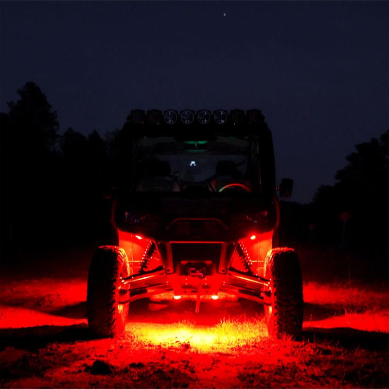 KC HiLiTES Cyclone V2 LED - Replacement Lens - Red - Single-Light Bars & Cubes-KC HiLiTES-KCL4403-SMINKpower Performance Parts