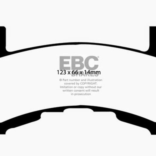 EBC 79-85 Buick Riviera (Fwd) 3.8 Turbo Yellowstuff Rear Brake Pads