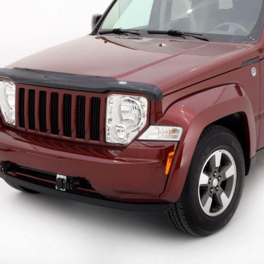 AVS 08-14 Jeep Liberty High Profile Bugflector II Hood Shield - Smoke