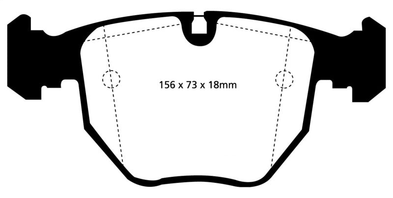 EBC 00-04 BMW M5 5.0 (E39) Yellowstuff Front Brake Pads