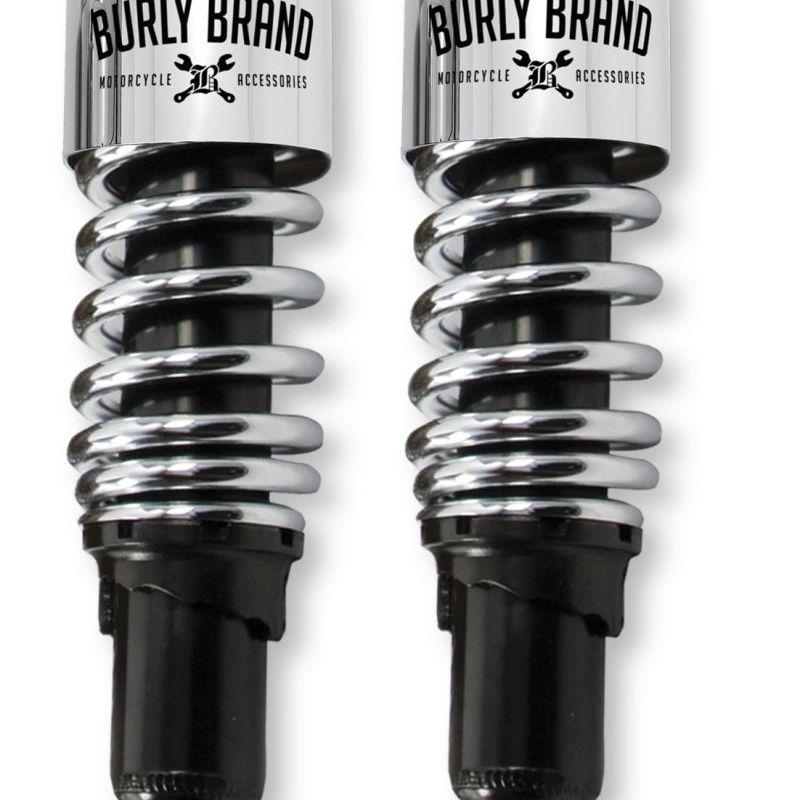 Burly Brand XL Shocks 10.5in - Chrome