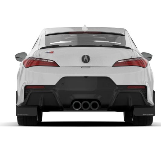 Rally Armor 23-24 Acura Integra Type S Black Mud Flap w/ White Logo