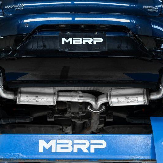 MBRP 19-23 Mazda 3 Hatchback T304SS 2.5in Axle-Back, Dual Rear Exit w/Carbon Fiber Tips