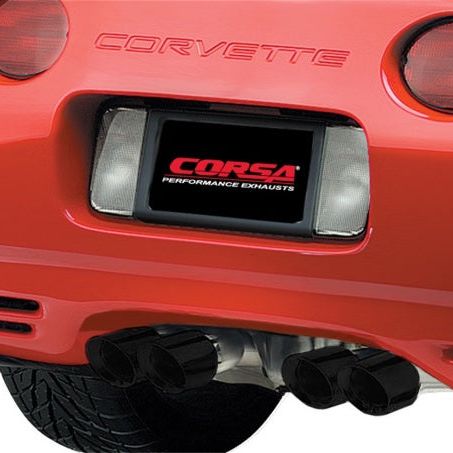 Corsa 97-04 Chevrolet Corvette C5 Z06 5.7L V8 Black Xtreme Axle-Back Exhaust