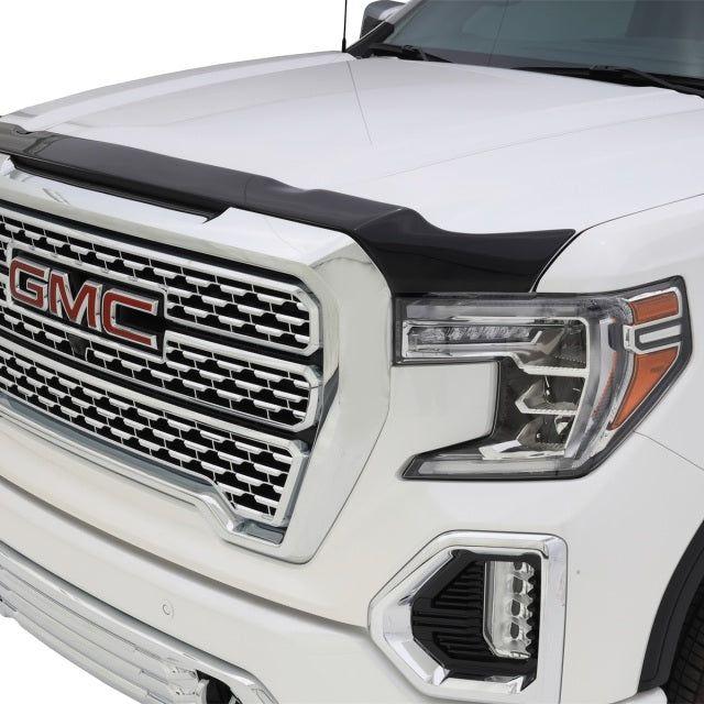 AVS 19-22 GMC Sierra 1500 Aeroskin Low Profile Hood Shield - Smoke