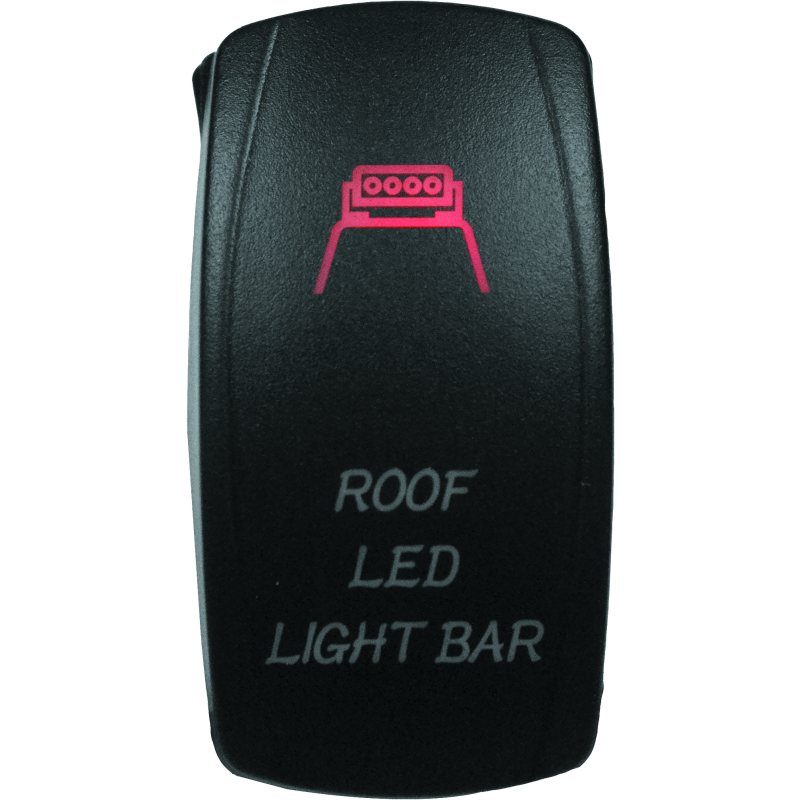 DragonFire Racing Lighted Switch Roof Led On/Off Red