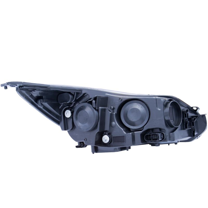 ANZO 2012-2014 Ford Focus Projector Headlights w/ Plank Style Design Black-Headlights-ANZO-ANZ121490-SMINKpower Performance Parts