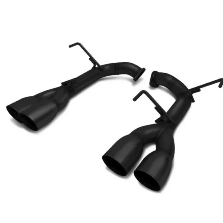 BLOX Racing 2022+ WRX Muffler Delete / Axle Back Single Wall 4in - Matte Black Tips