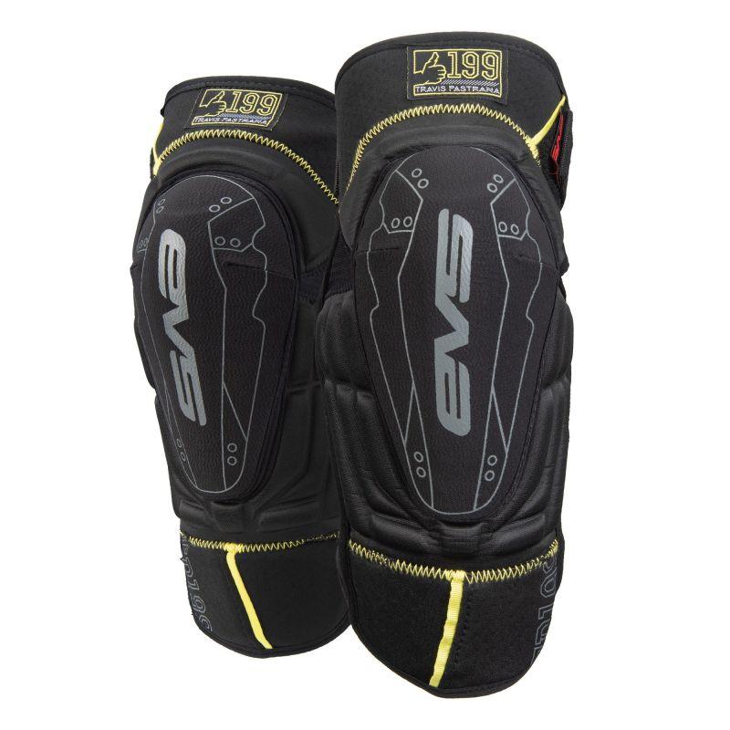 EVS TP 199 Knee Guard Black/Hivis Yellow - Youth-Body Protection-EVS-EVSTP199K-BK-Y-SMINKpower Performance Parts