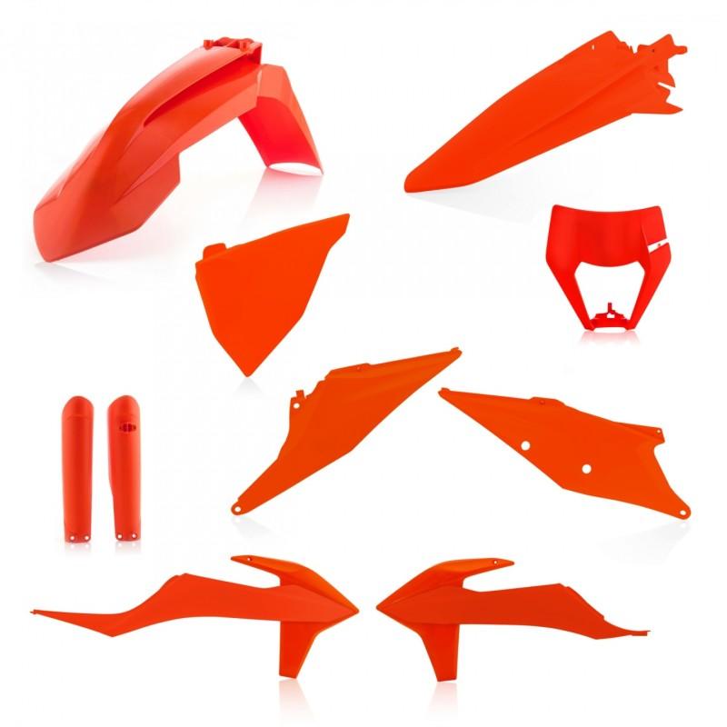 Acerbis 20-23 KTM 150-500 XCF-W/ XC-W-tpi/ EXC-tpi/ EXC-F Full Plastic Kit - 16 Orange-Plastics-Acerbis-ACB2791545226-SMINKpower Performance Parts