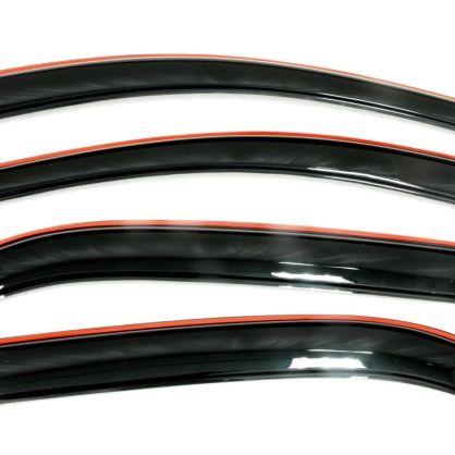 AVS 14-17 Nissan Rogue (Excl. Sport Model) Ventvisor Front & Rear Window Deflectors 4pc - Smoke