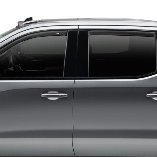 AVS 16-18 Toyota Tacoma Double Cab Ventvisor In-Channel Window Deflectors 4pc - Matte Black