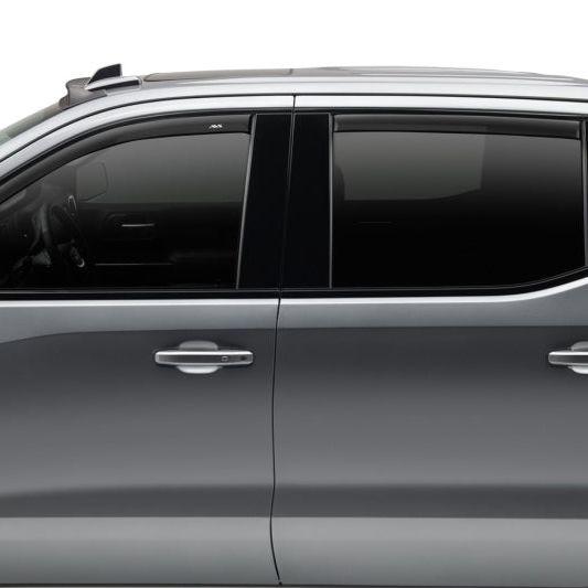 AVS 17-18 Ford F-150/F-250/F-350 SuperCab Ventvisor Low Profile Window Deflectors 4pc - Matte Black