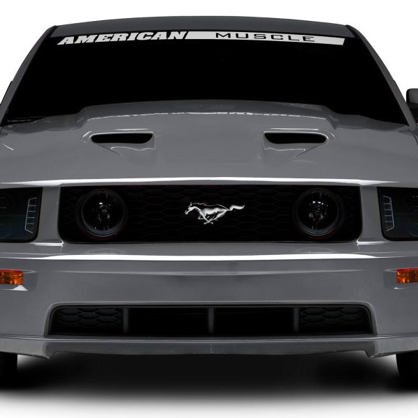 Raxiom 05-09 Ford Mustang w/ Halogen LED Halo Prjctr Headlights-Blk Hsng(Smoked Lens Exclude GT500)-Headlights-Raxiom-RAX49128-SMINKpower Performance Parts