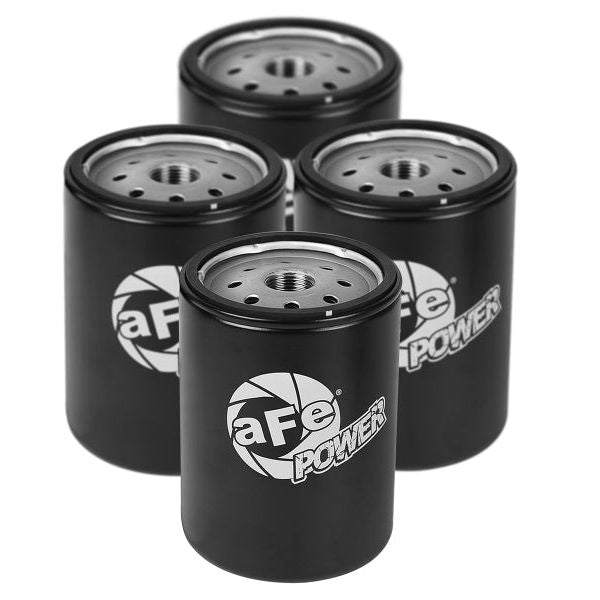 aFe ProGuard D2 Fluid Filters Oil for 01-17 GM Diesel Trucks V8-6.6L (4 Pack)-Oil Filters-aFe-AFE44-LF001-MB-SMINKpower Performance Parts