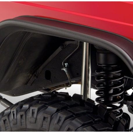 Bushwacker 84-01 Jeep Cherokee Flat Style Flares 4pc - Black