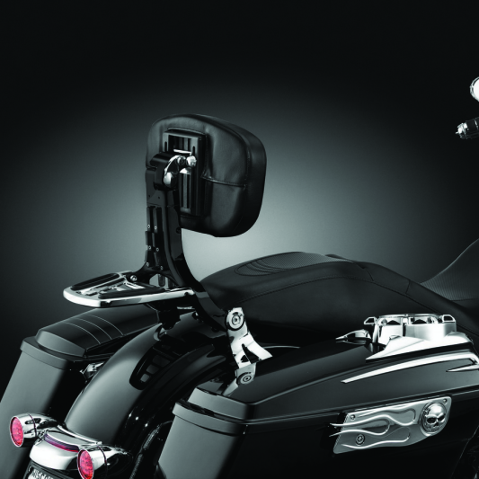 Kuryakyn Multi-Purpose Backrest Black & Chrome