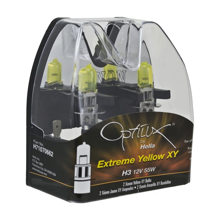 Hella Optilux H3 12V/55W XY Extreme Yellow Bulb-Bulbs-Hella-HELLAH71070662-SMINKpower Performance Parts