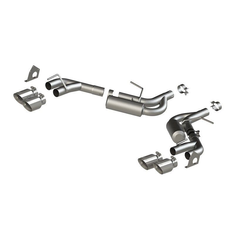 MBRP 16-19 Chevrolet Camaro V6 2.5in AL NPP Dual Axle Back Exhaust w/ 4in Quad Dual Wall Tips-Axle Back-MBRP-MBRPS7039AL-SMINKpower Performance Parts