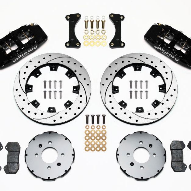 Wilwood Dynapro 6 Front Hat Kit 12.19in Drilled 94-01 Honda/Acura w/262mm Disc-Big Brake Kits-Wilwood-WIL140-10735-D-SMINKpower Performance Parts