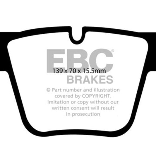 EBC 07-11 Mercedes-Benz CL63 AMG 6.2 Yellowstuff Front Brake Pads