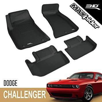 3D MAXpider 2015-2020 Dodge Challenger Rwd Kagu 1st & 2nd Row Floormats - Black - SMINKpower Performance Parts ACEL1DG02601509 3D MAXpider