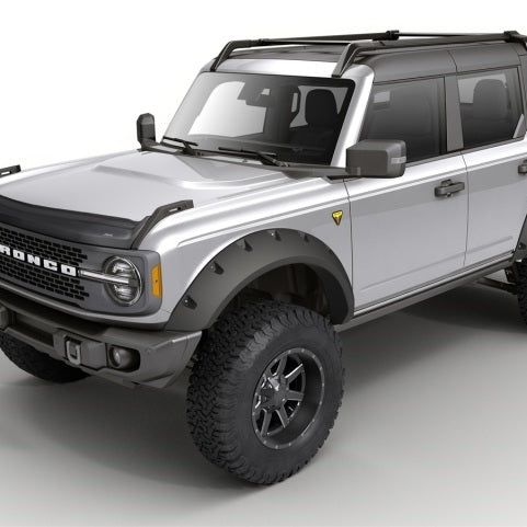 AVS 21-23 Ford Bronco 2/4Dr. Excl. Raptor Aeroskin II Textured Low Profile Hood Shield - Black