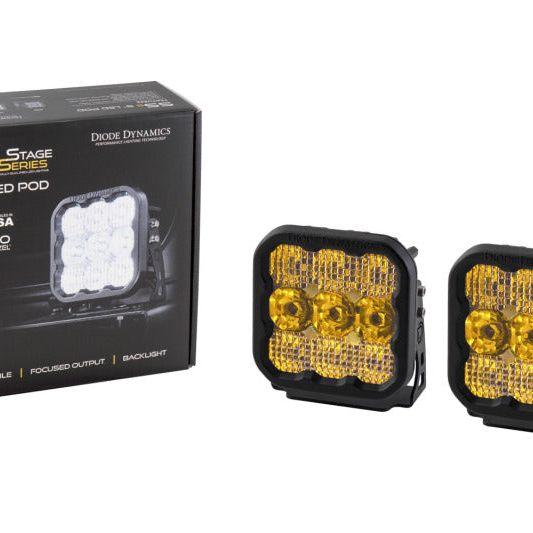 Diode Dynamics SS5 LED Pod Sport - Yellow Combo (Pair)