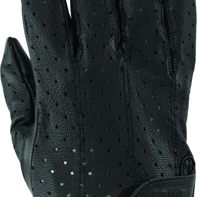 River Road Tucson Leather Perforated Gloves Black - Large