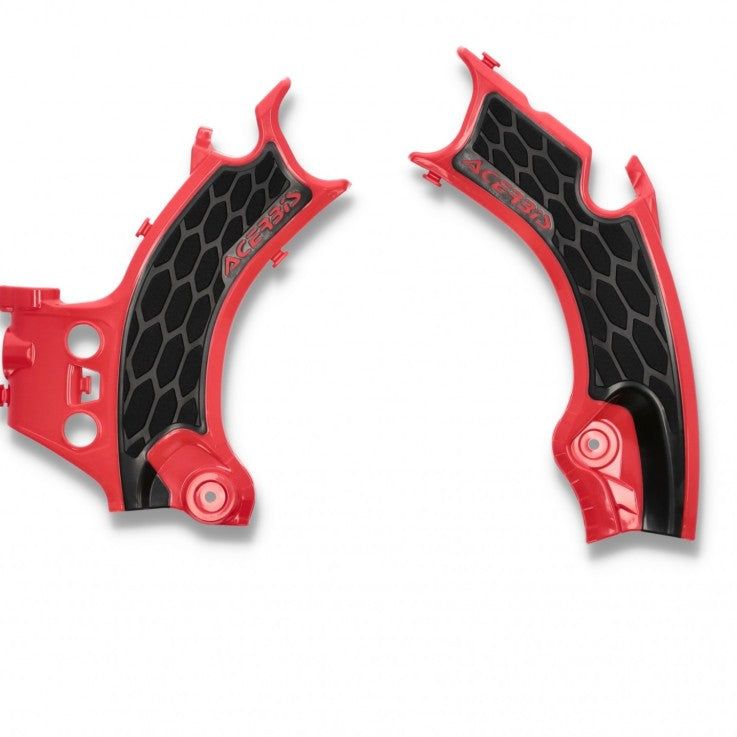 Acerbis 21-24 Honda CRF250R/250RX/CRF450R/RX/CRF450R-S Frame Guard X Grip - Red/Black-Plastics-Acerbis-ACB2911441018-SMINKpower Performance Parts