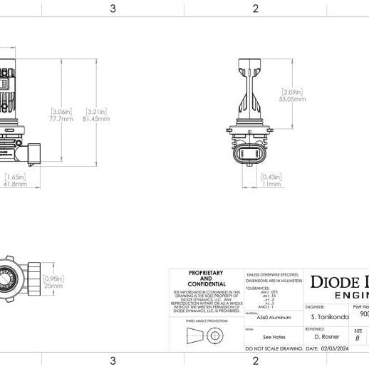 Diode Dynamics 9005/9011/H10 White SL2 Pro LED Bulbs (pair)