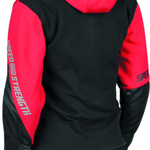 Speed and Strength Cat Outa Hell Hoody Red/Black Womens - XS